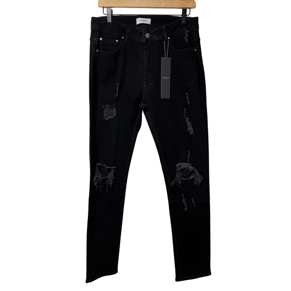 Legend London Slim Fit Jeans 2.0 Ripped Repair Men's 34X30 NWT